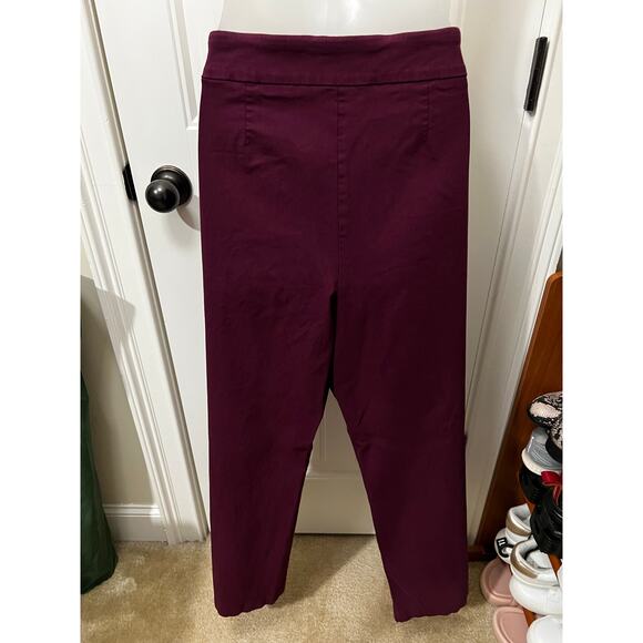 Time And Tru Women’s Burgundy Purple XL (16-18) Millennium Pull-On Stretch Pants - Picture 7 of 10